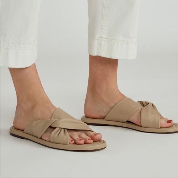 Everlane The Day Twist Sandal in Warm Khaki Size 6.5 - Picture 10 of 12